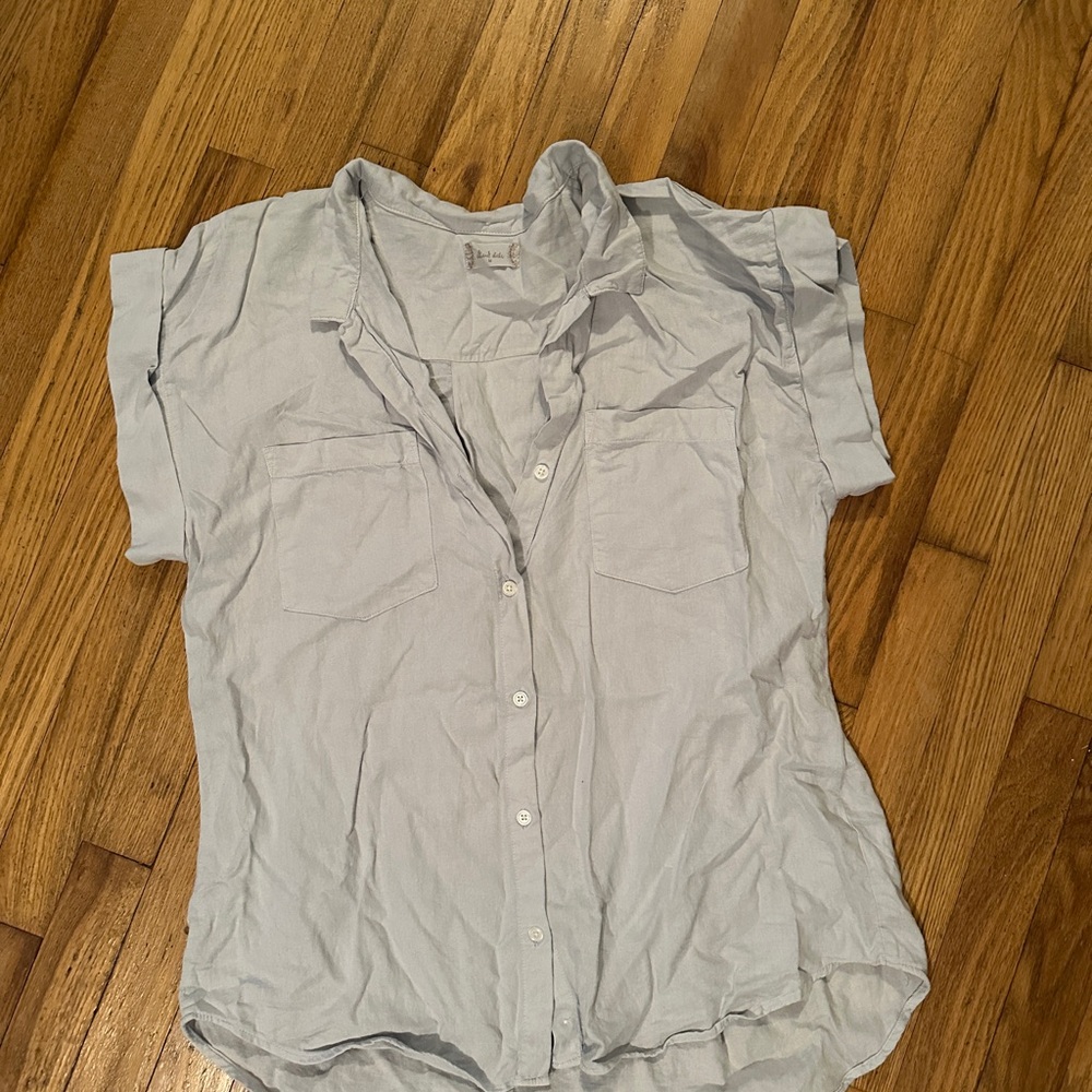 Altar’d State Light Blue Button-Up Shirt